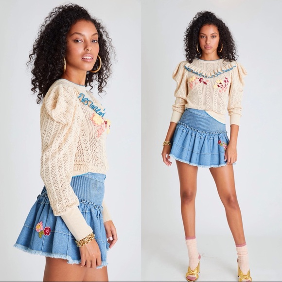 LoveShackFancy Rennley Sweater/Flossie Cardigan - Picture 5 of 11